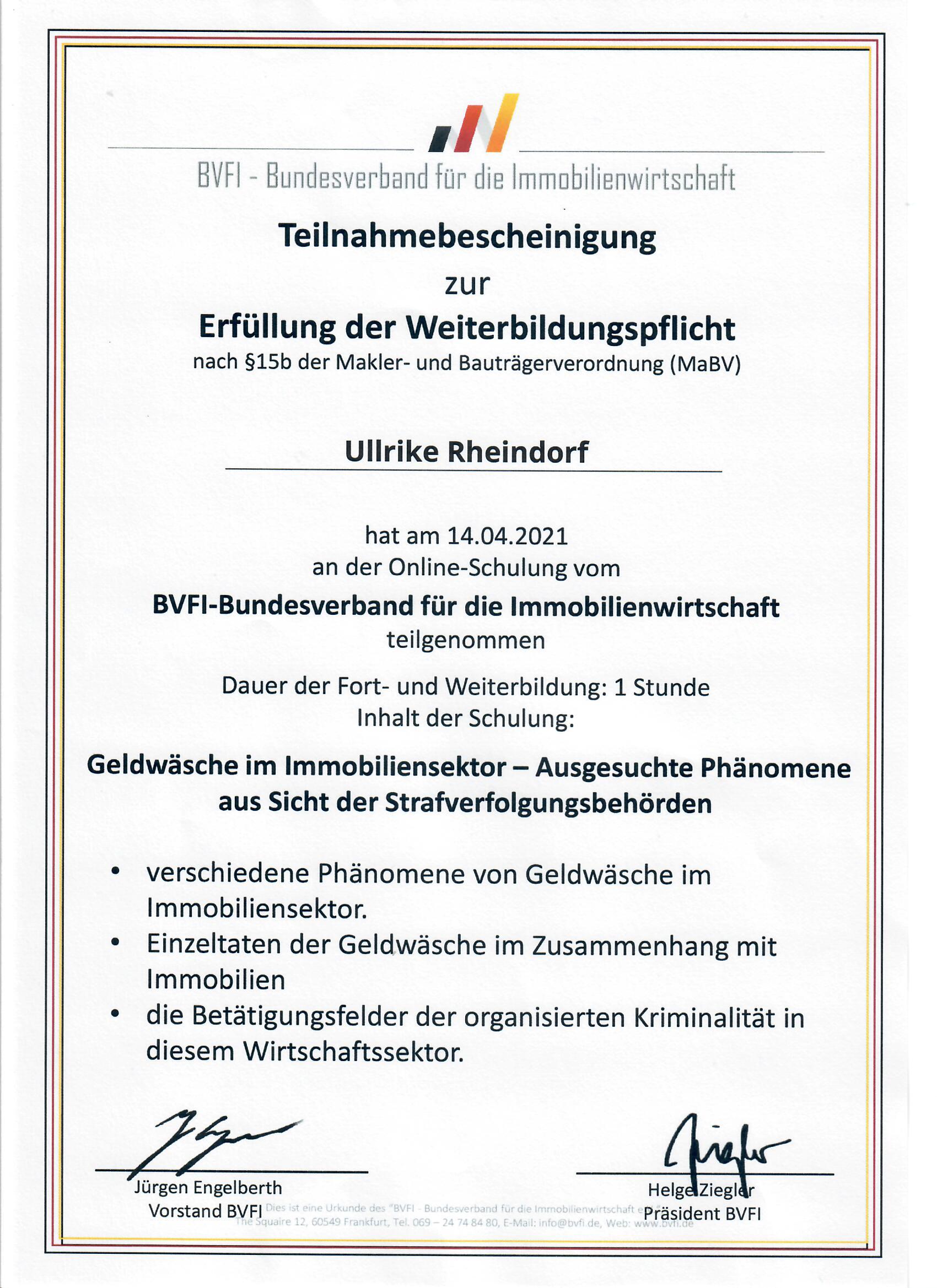 BVFI-Bundesverband für die Immobilienwirtschaft